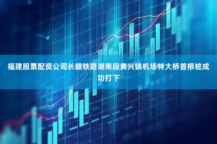 福建股票配资公司长赣铁路湖南段黄兴镇机场特大桥首根桩成功打下